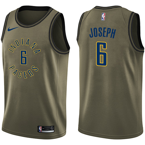 Indiana Pacers #6 Cory Joseph Green Salute to Service Youth Swingman Jersey Youth