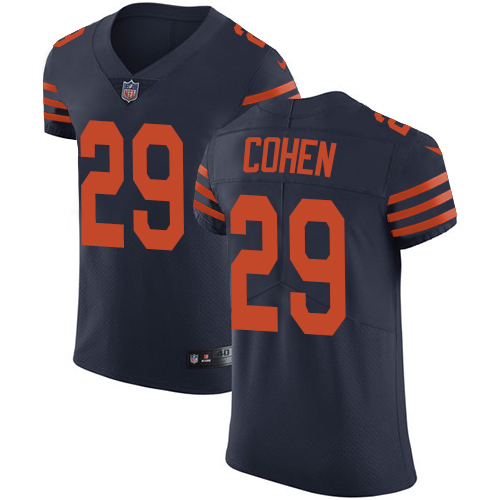 Bears #29 Tarik Cohen Navy Blue Alternate Men's Stitched Vapor Untouchable Elite Jersey