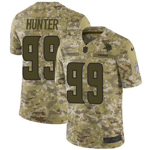 Vikings #99 Danielle Hunter Camo Men's Stitched Limited 2018 Salute To Service Jersey