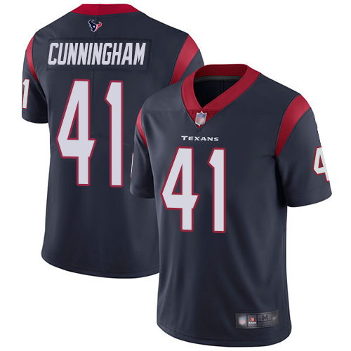 Houston Texans #41 Zach Cunningham Navy Blue Team Color Men's Stitched Vapor Untouchable Limited Jersey Men's