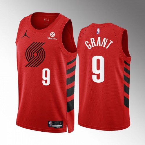 Portland Trail Portland Trail Blazers #9 Jerami Grant Red Mens Statement Edition Swingman Jersey Mens