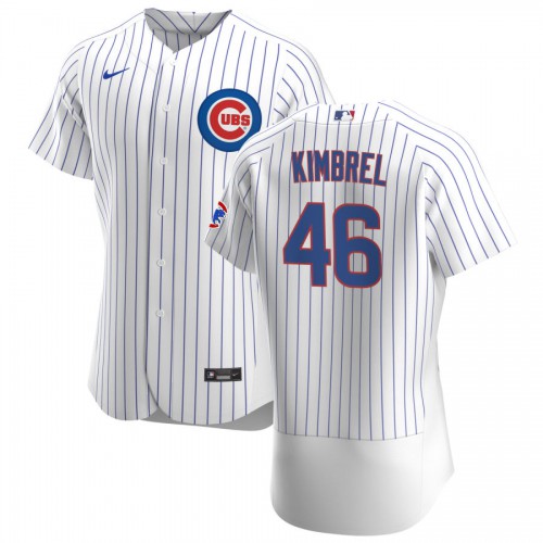 Chicago Chicago Cubs #46 Craig Kimbrel Men's White Home 2020 Authentic Player Jersey Men's