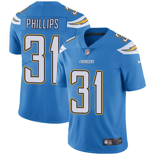 Los Angeles Chargers #31 Adrian Phillips Electric Blue Alternate Men's Stitched Vapor Untouchable Limited Jersey Men's
