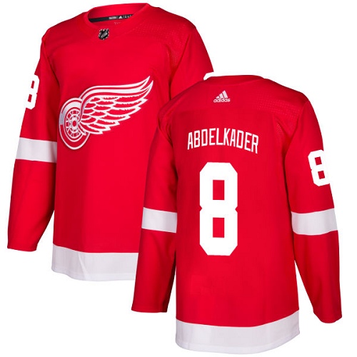 Adidas Detroit Red Wings #8 Justin Abdelkader Red Home Authentic Stitched Youth Jersey Youth