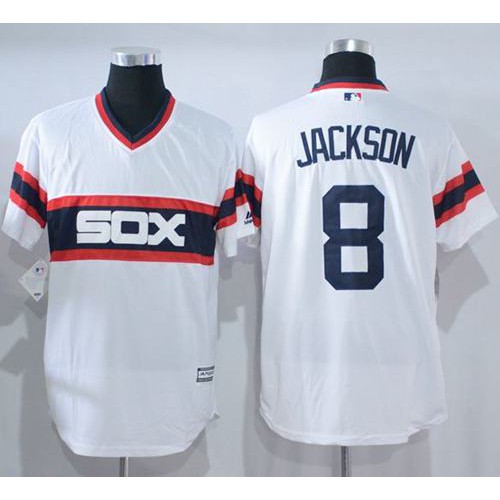Chicago White Sox #8 Bo Jackson White New Cool Base Alternate Home Stitched Jersey Men's