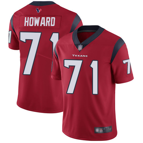 Houston Texans #71 Tytus Howard Red Alternate Men's Stitched Vapor Untouchable Limited Jersey Men's