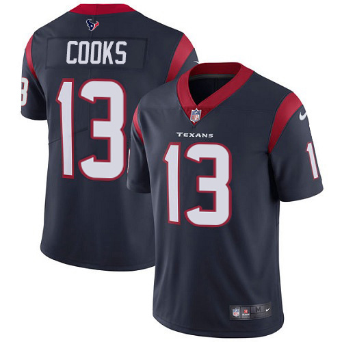 Texans #13 Brandin Cooks Navy Blue Team Color Youth Stitched Vapor Untouchable Limited Jersey
