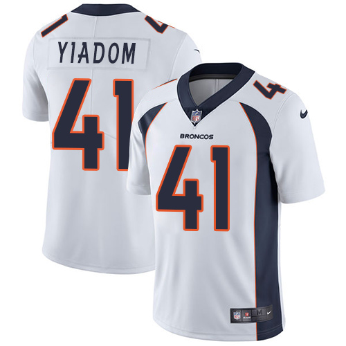 Denver Broncos #41 Isaac Yiadom White Men's Stitched Vapor Untouchable Limited Jersey Men's