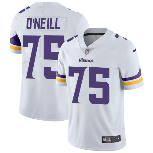 Minnesota Vikings #75 Brian O'Neill White Men's Stitched Vapor Untouchable Limited Jersey Men's