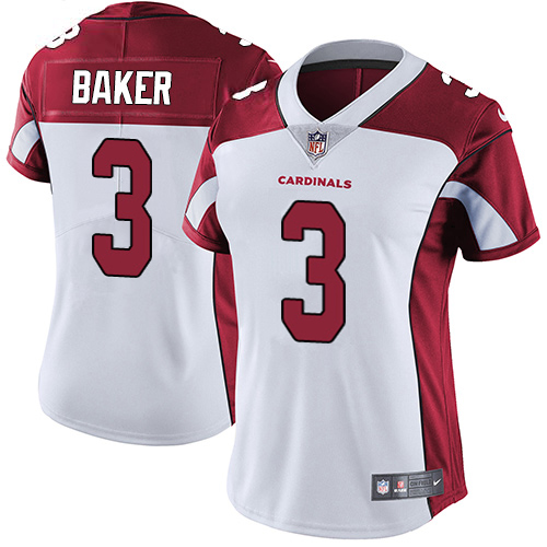 Cardinals #3 Budda Baker White Women's Stitched Vapor Untouchable Limited Jersey