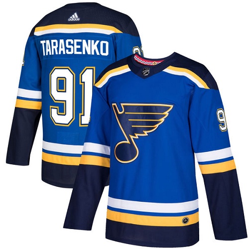 Adidas St. Louis Blues #91 Vladimir Tarasenko Blue Home Authentic Stitched Jersey Men's
