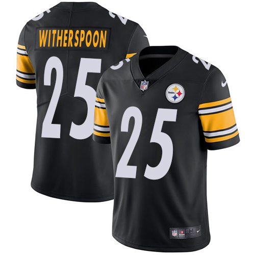 Steelers #25 Ahkello Witherspoon Black Team Color Youth Stitched Vapor Untouchable Limited Jersey