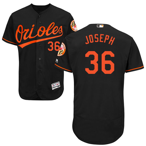 Baltimore Orioles #36 Caleb Joseph Black Flexbase Authentic Collection Stitched Jersey Men's