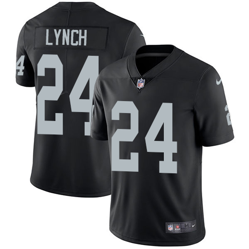 Las Vegas Raiders #24 Marshawn Lynch Black Team Color Youth Stitched Vapor Untouchable Limited Jersey Youth