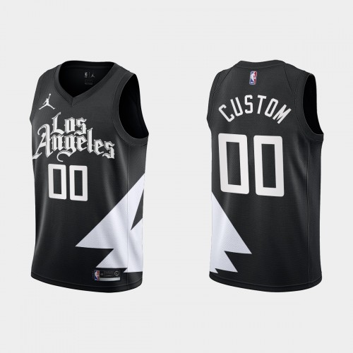 Los Angeles Clippers Custom Black Men's 2022-23 Statement Edition Jersey