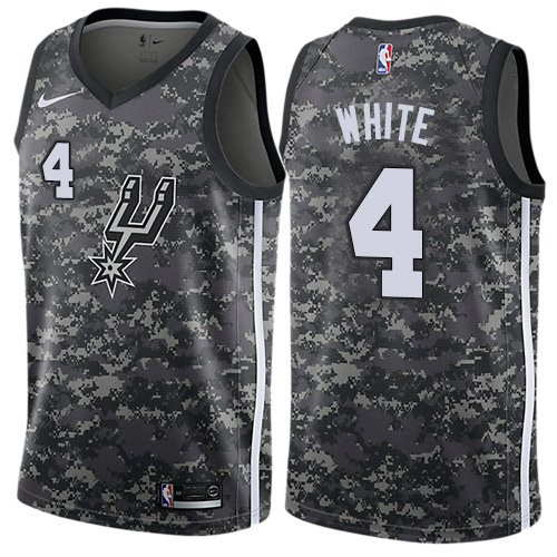 San Antonio Spurs #4 Derrick White Black Womens Swingman City Edition 2018/19 Jersey Womens