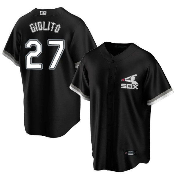 Men's Youth Women's Chicago White Sox 27 Replica Black 2020 Lucas Giolito Jersey