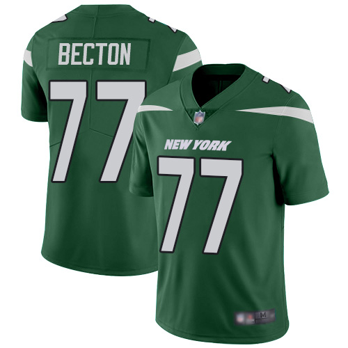 New York Jets #77 Mekhi Becton Green Team Color Youth Stitched Vapor Untouchable Limited Jersey Youth