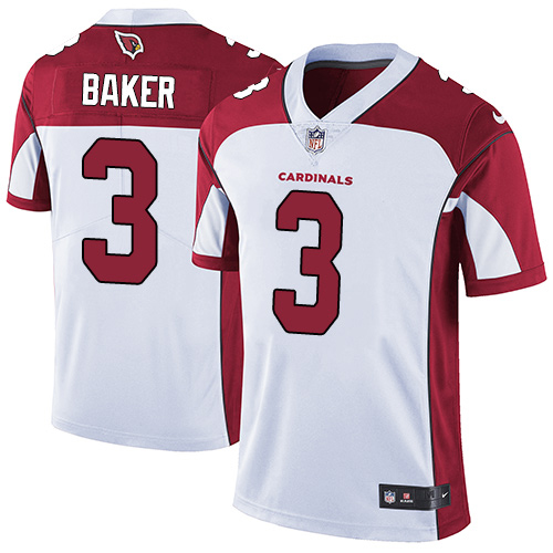 Cardinals #3 Budda Baker White Men's Stitched Vapor Untouchable Limited Jersey