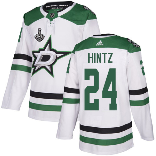Adidas Dallas Stars #24 Roope Hintz White Road Authentic Youth 2020 Stanley Cup Final Stitched Jersey Youth
