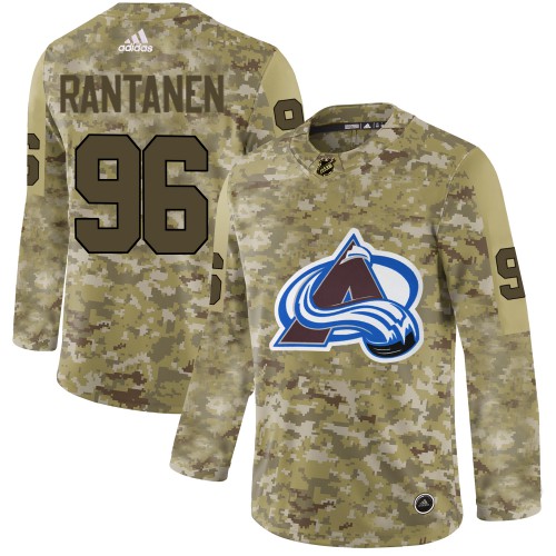 Adidas Colorado Avalanche #96 Mikko Rantanen Camo Authentic Stitched Jersey Men's