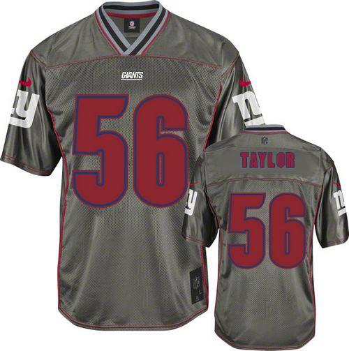 Giants #56 Lawrence Taylor Grey Youth Stitched Elite Vapor Jersey