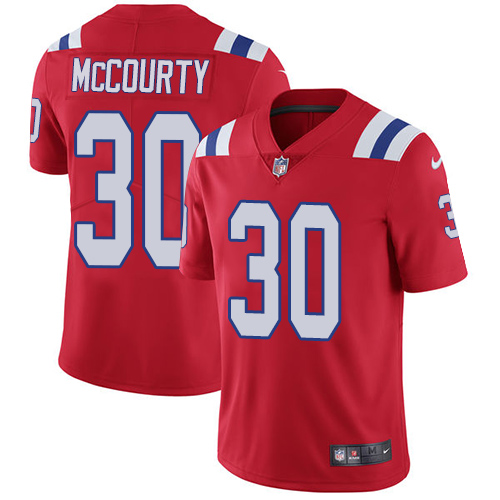 New England Patriots #30 Jason McCourty Red Alternate Men's Stitched Vapor Untouchable Limited Jersey Men's
