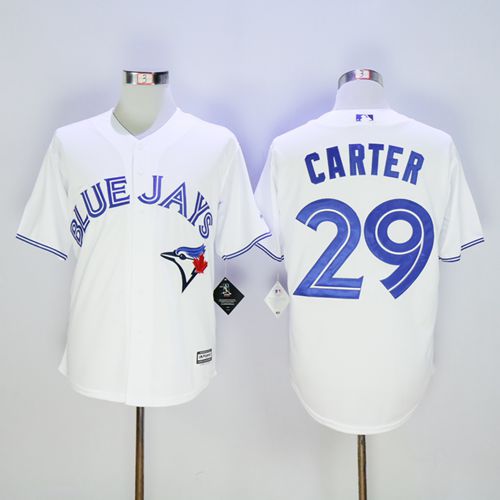 Toronto Blue Jays #29 Joe Carter White New Cool Base Stitched Jersey Men's