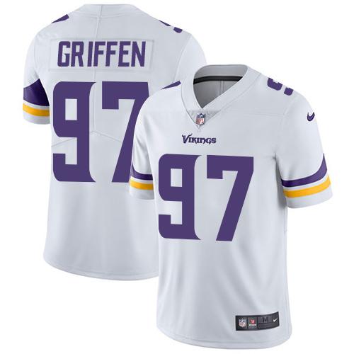 Minnesota Vikings #97 Everson Griffen White Youth Stitched Vapor Untouchable Limited Jersey Youth