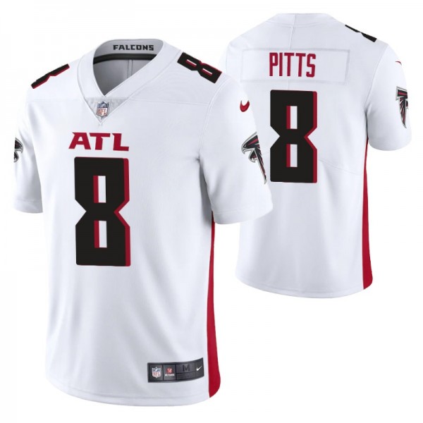 Men's Atlanta Falcons #8 Kyle Pitts White Vapor Untouchable Limited Stitched Jersey