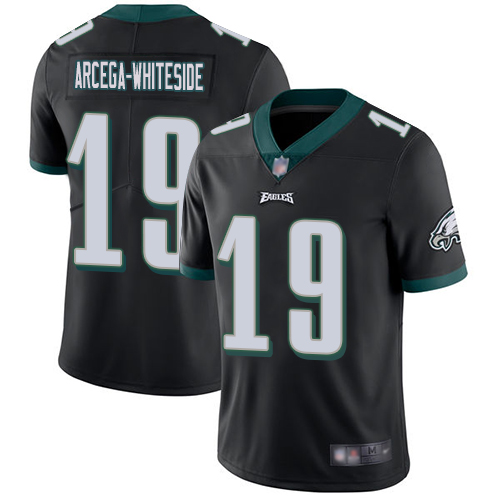 Philadelphia Eagles #19 JJ Arcega-Whiteside Black Alternate Men's Stitched Vapor Untouchable Limited Jersey Men's
