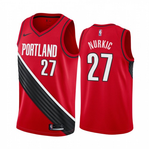 Portland Trail Blazers #27 Jusuf Nurkic Red 2019-20 Statement Edition Jersey Mens