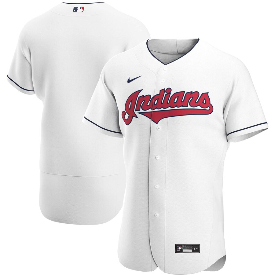 Cleveland Guardians Men's White Home 2020 Authentic Team Jersey