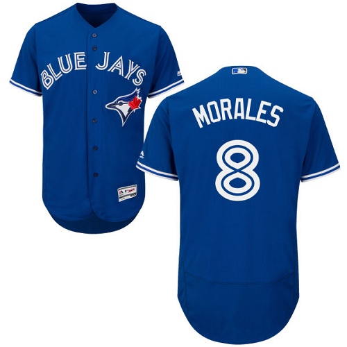 Toronto Blue Jays #8 Kendrys Morales Blue Flexbase Authentic Collection Stitched Jersey Men's