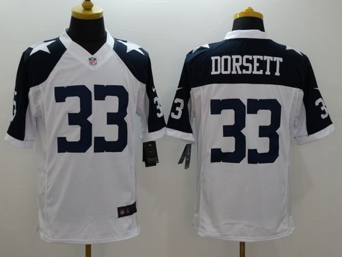 Cowboys #33 Tony Dorsett White Thanksgiving Throwback Men's Stitched Limited Jersey