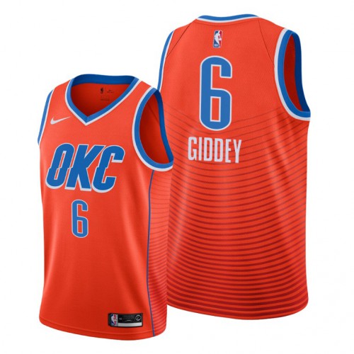 Oklahoma City Oklahoma City Thunder #6 Josh Giddey Youth Orange Swingman Statement Edition 2019/2020 Jersey Youth