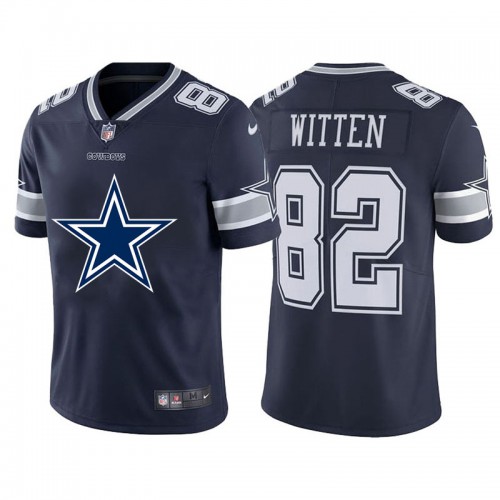 Dallas Dallas Cowboys #82 Jason Witten Navy Blue Men's Big Team Logo Vapor Limited Jersey Men's