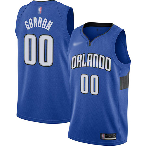 Orlando Magic #00 Aaron Gordon Blue Swingman Statement Edition 2019/2020 Jersey Mens