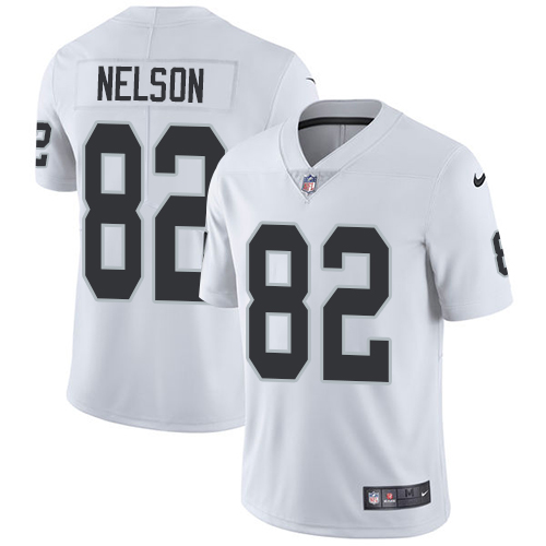 Las Vegas Raiders #82 Jordy Nelson White Youth Stitched Vapor Untouchable Limited Jersey Youth