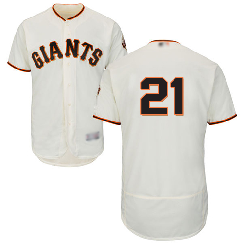 San Francisco Giants #21 Stephen Vogt Cream Flexbase Authentic Collection Stitched Jersey Men's