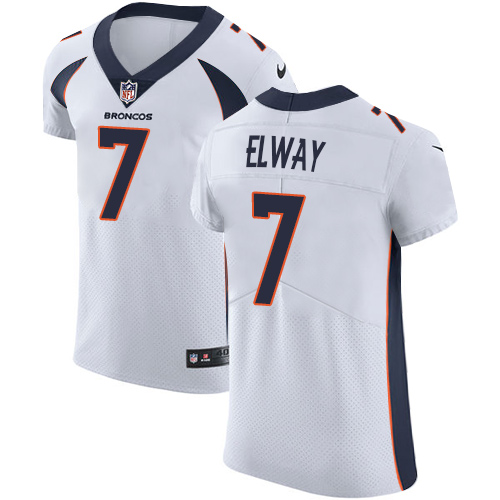 Broncos #7 John Elway White Men's Stitched Vapor Untouchable Elite Jersey