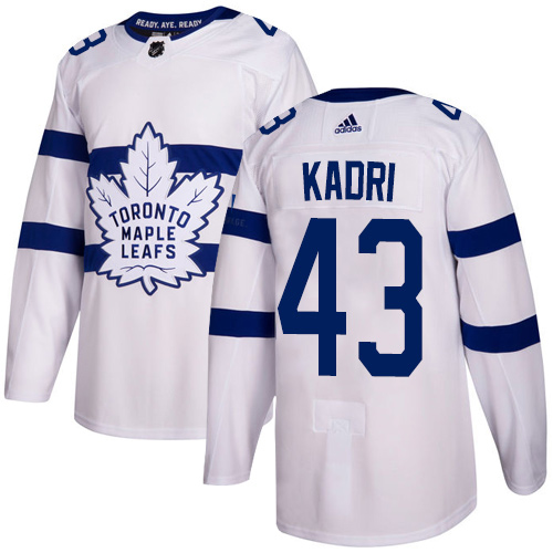 Adidas Maple Toronto Maple Leafs #43 Nazem Kadri White Authentic 2018 Stadium Series Stitched Youth Jersey Youth