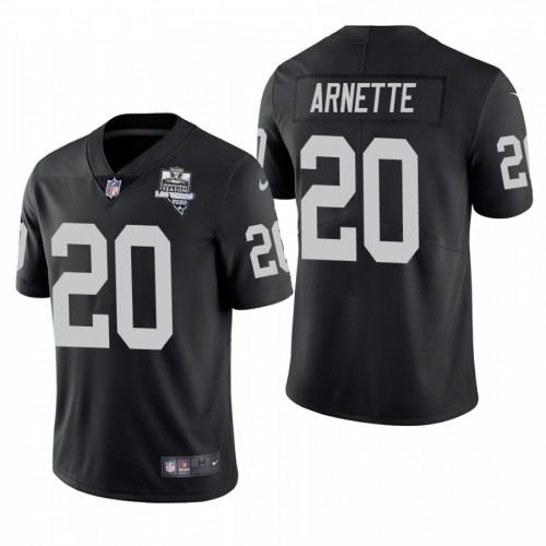 Las Vegas Las Vegas Raiders #20 Damon Arnette Men's 2020 Inaugural Season Vapor Limited Jersey Black Men's
