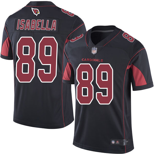 Arizona Cardinals #89 Andy Isabella Black Youth Stitched Limited Rush Jersey Youth