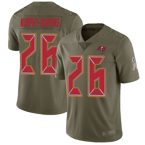 Tampa Bay Buccaneers #26 Sean Murphy-Bunting Olive Men's Stitched Limited 2017 Salute To Service Jersey Men's