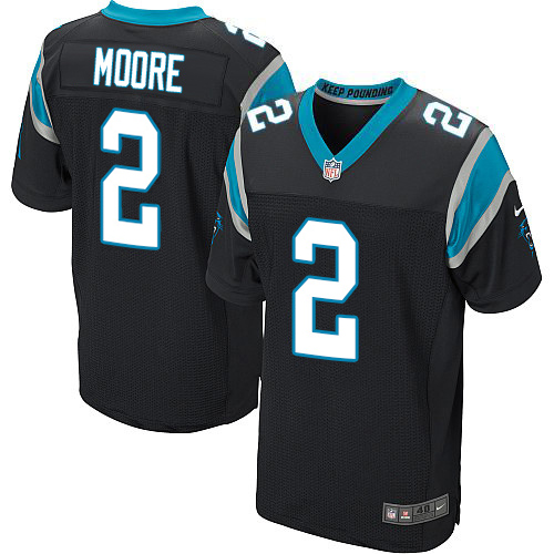 Panthers #2 DJ Moore Black Team Color Men's Stitched Vapor Untouchable Elite Jersey