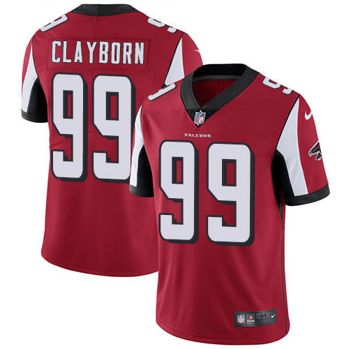 Atlanta Falcons #99 Adrian Clayborn Red Team Color Men's Stitched Vapor Untouchable Limited Jersey Men's