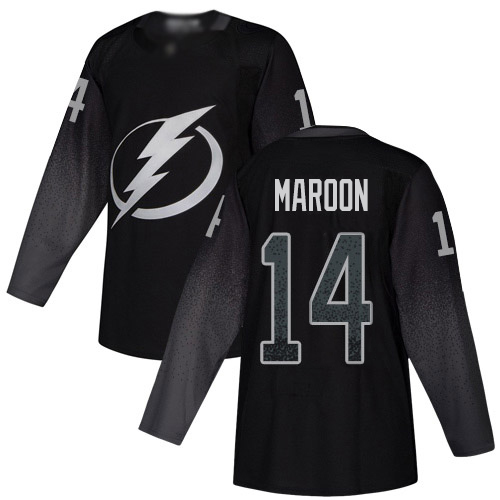Adidas Tampa Bay Lightning #14 Pat Maroon Black Alternate Authentic Youth Stitched Jersey Youth