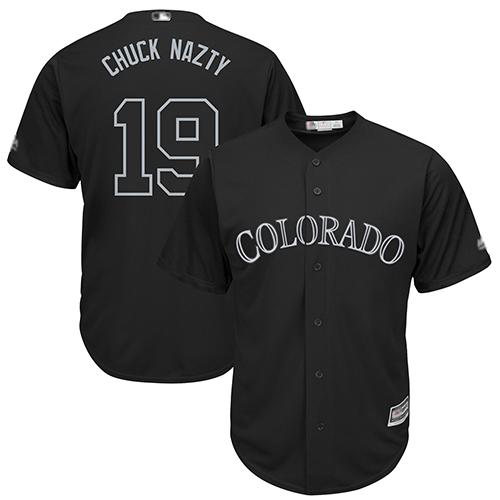 Colorado Rockies #19 Charlie Blackmon Black 