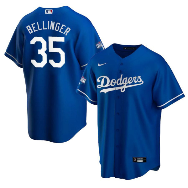 Men's Youth Women's Los Angeles Dodgers 35 Replica Royal 2020 World Series Champions Alternate Player Cody Bellinger Jersey